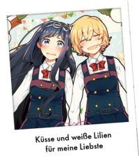 Küsse und weiße Lilien für meine Liebste