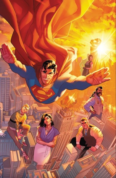 Superman 1 mit Acryl-Figur